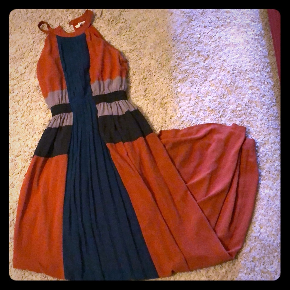 Color Block Maxi Dress
